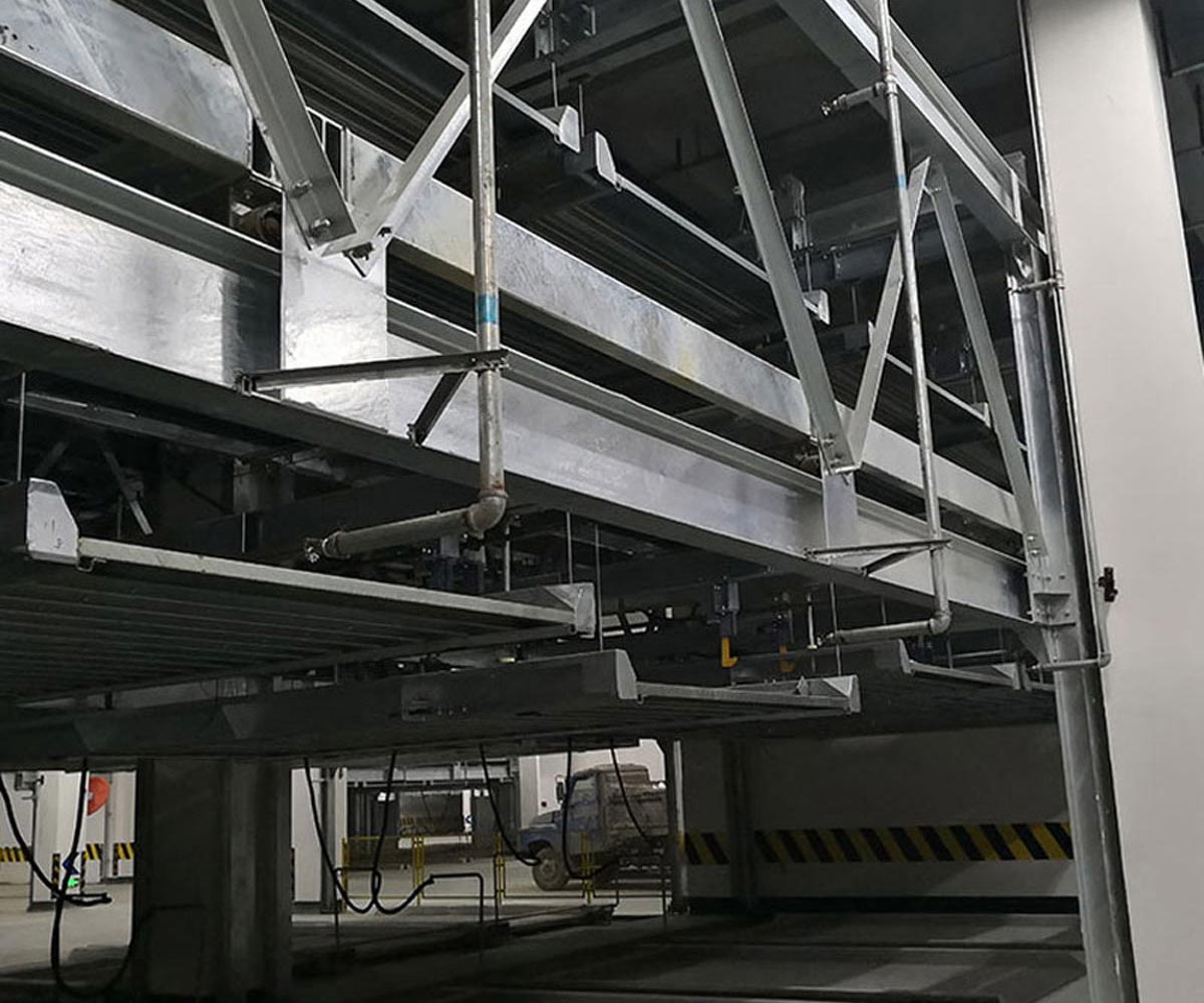 华蓥四柱式机械式停车库过规划