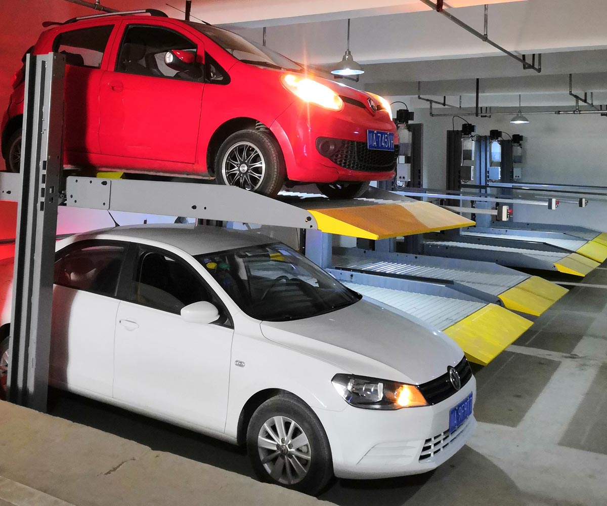 自贡地下室两层简易升降机械式停车设备