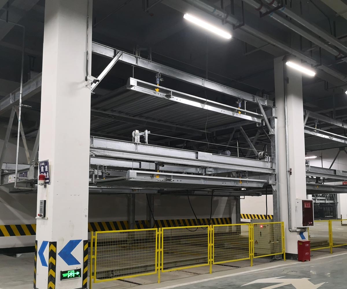 宁南PSH2重列二层升降横移机械式停车设备